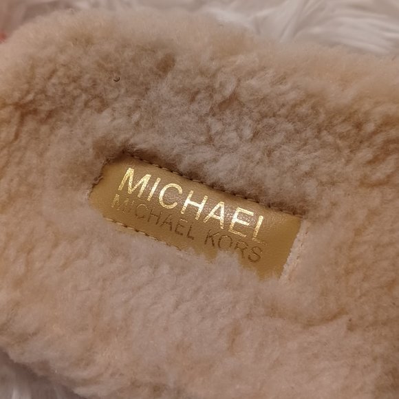 MICHAEL Michael Kors Judd Closed Toe Suede Lug Sole Slides Slippers NEW SZ 7 - Picture 5 of 6